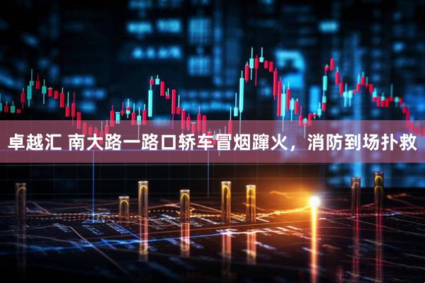 卓越汇 南大路一路口轿车冒烟蹿火，消防到场扑救